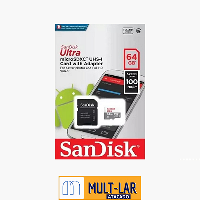 CARTAO DE MEMORIA 64GB SANDISK