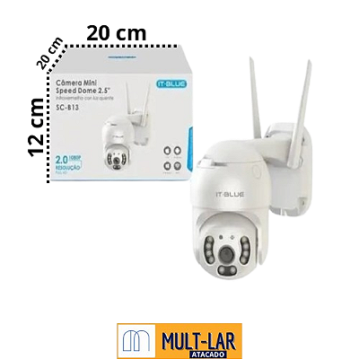 CAMERA SPPED DOME 2,5' WIFI 2MP SC-B13