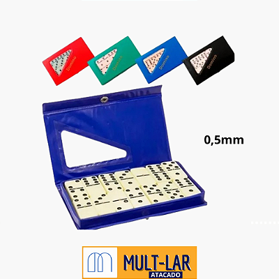 JG DOMINO PONTOS PRETOS 28PÇS 5MM WX4081