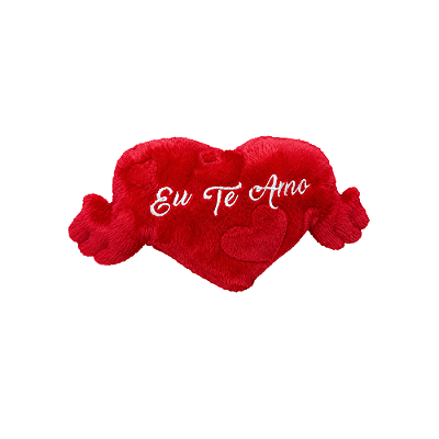 PELUCIA CORAÇÃO C/ MAO 34X17CM FE6964
