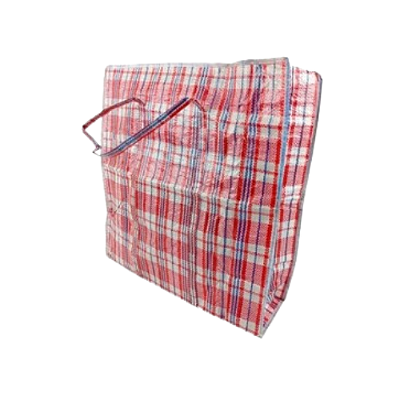 SACOLA XADREZ C/ ZIPER 80X60X30 CM AX15530-A