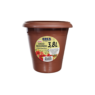 VASO REDONDO CERAMICA 3,8 LTS 1308
