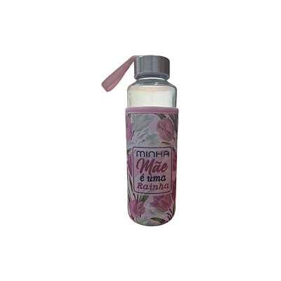 GARRAFA DE VIDRO PERSONALIZADA MAE400ML HG67620