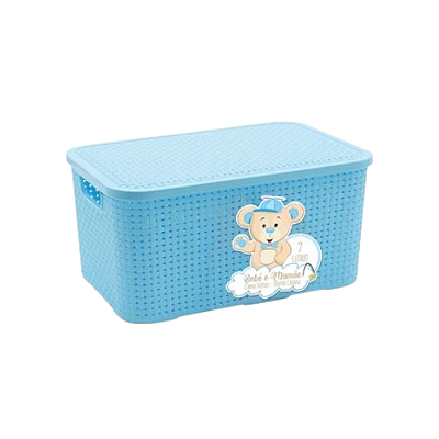 BM CAIXA RATTAN 7L AZUL BM2091