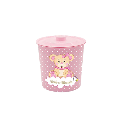 LIXEIRA REDONDA 3L ROSA BM2063