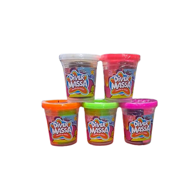 DIVER MASSA POTE TRICOLOR 50G CX 48PÇS 8286