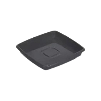 PRATO VASO QUAD. PRETO 13,3CM 2829