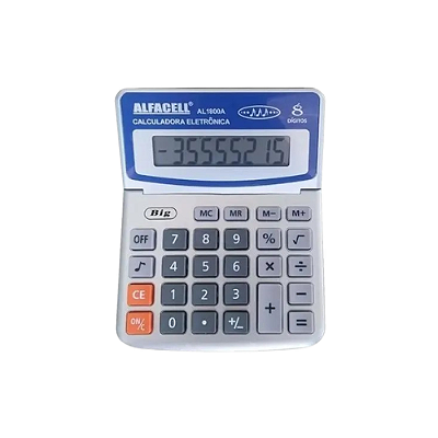 CALCULADORA 8 DIG. 14X11CM AL1800A
