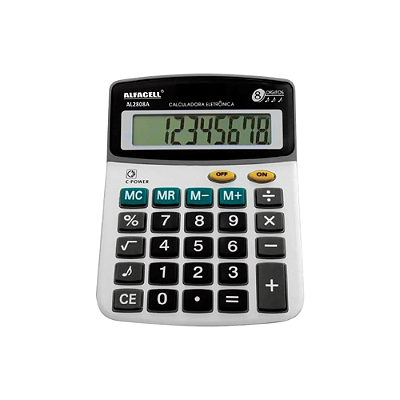 CALCULADORA 8 DIG 14X10CM AL2808A