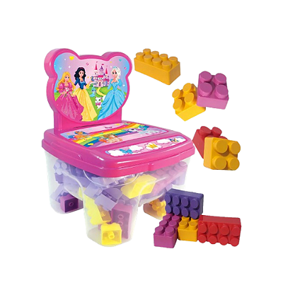CADEIRA BLOCOS 24PÇS PRINCESAS 311 a