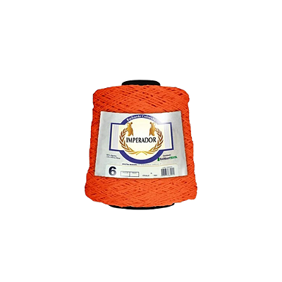 BARBANTE IMPERADOR 610 M FIO 6 LARANJA NEON