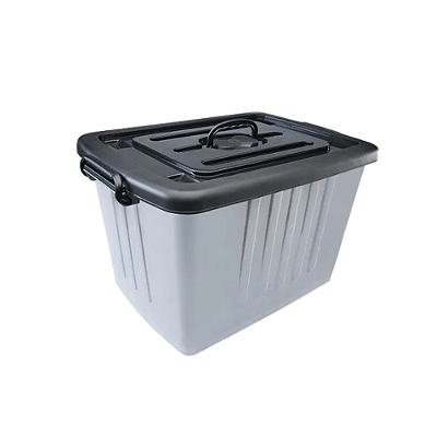 CONTAINER PLASTICO CINZA N6 77L 9367
