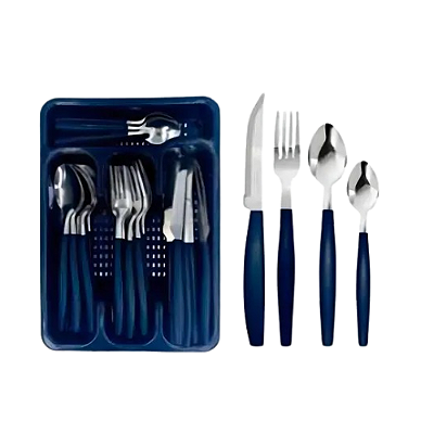 KIT TALHER CANADA 24PÇS AZUL 8437