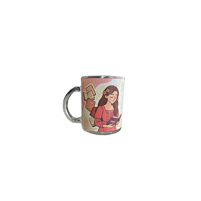 CANECA VIDRO PERSONALIZADA RELIGIOSA MULHER SABIA 380ML 89003
