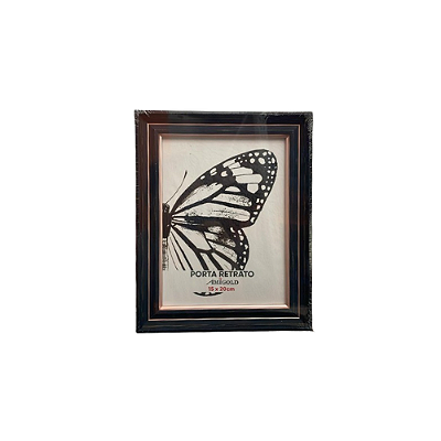 PORTA RETRATO 15X20 PLASTICO/VIDRO/MDF 6165