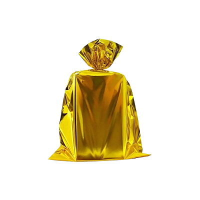 SAQ. P/ PRESENTE 15X22 METAL. C/50 UN OURO