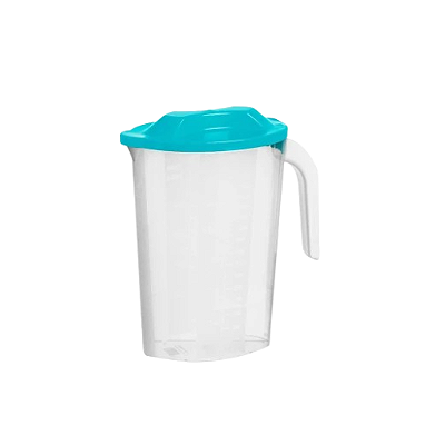 JARRA OVAL TRANSPARENTE COM TAMPA 1,8L 381