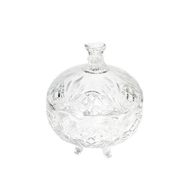 BOMBONIERE DE VIDRO ROZANA 390ML 13385
