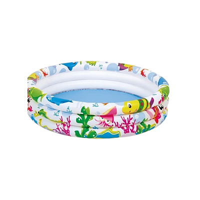 PISCINA INFL.3ANEIS FUNDO DO MAR 100L WS17010-3