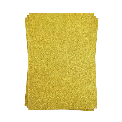 PLACA EVA 60X40 GLITTTER AMARELA KZ358 PT C/5