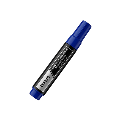 MARCADOR PERMANANTE REC. AZUL CX C/12 913326