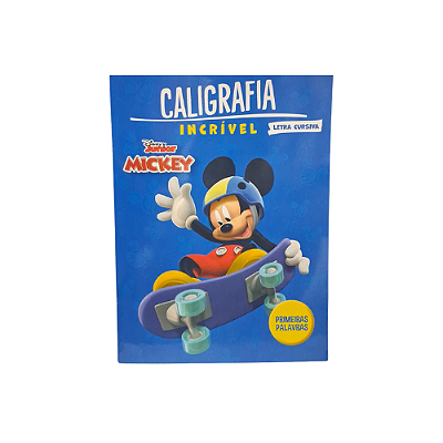 CADERNO CALIGRAFIA MICKEY