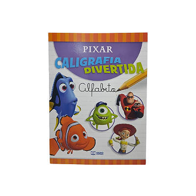 CADERNO CALIGRAFIA PIXAR