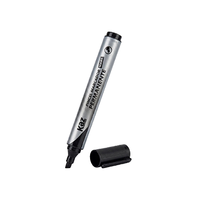 PINCEL MARCADOR PERMANENTE PRETO MARK KZ2047PT CX C/10 UND