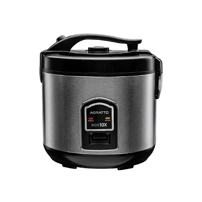 PANELA ELETRICA ARROZ INOX AGRATTO C/ VISOR VIDRO 10X