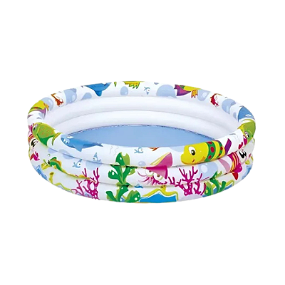 PISCINA INFLAVEL FUNDO DO MAR 180L 107X25CM 9926