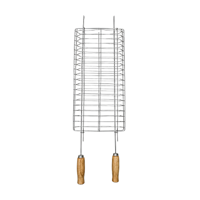 GRELHA MINI DUPLA CROMADA 1-203