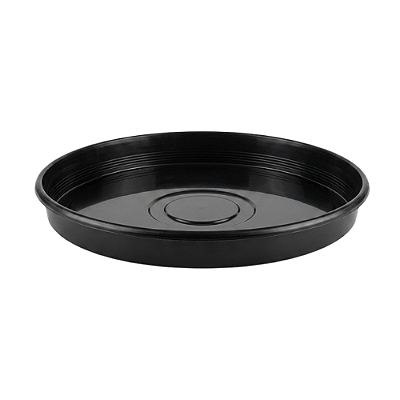 PRATO VASO RED. PRETO 31 CM 2825
