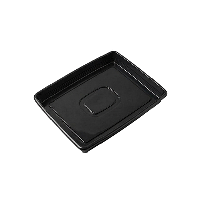 PRATO VASO QUAD. PRETO 20,5 CM 2830
