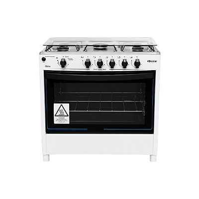 FOGAO 5 BC FENIX GLASS BRANCO