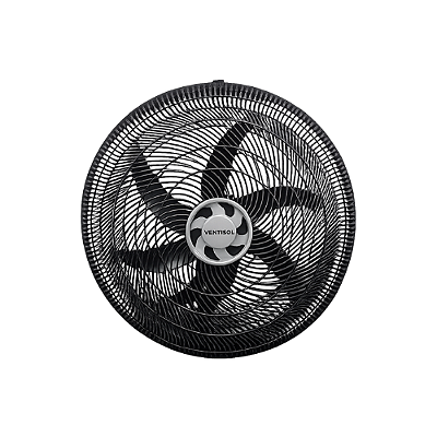 VENTILADOR PAREDE 50CM 6 PAS PRETO 11421