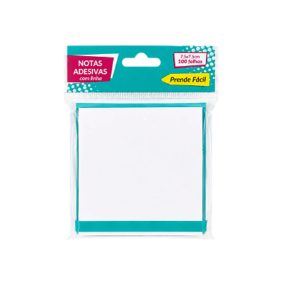 BLOCO DE RECADO ADESIVO 7,5X7,5CM C/100FLS IM49035