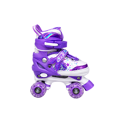PATINS 4 RODAS C/ LUZ FEM. 2651P-LILAS 30-33