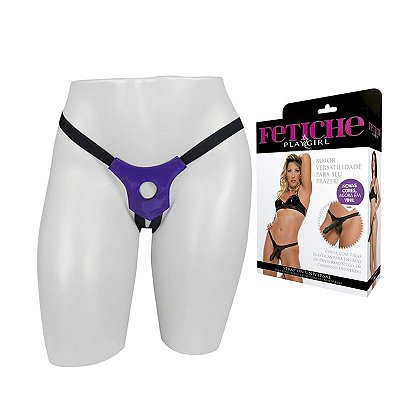 Cinta Strap On Universal Em Vinil Para Prótese Adão & Eva