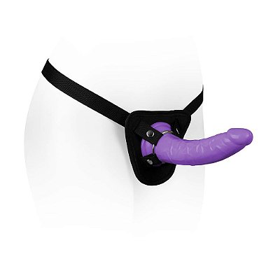 Strap On Cinta Ajustável Com Prótese Peniana 19x5cm Fetiche Adão & Eva