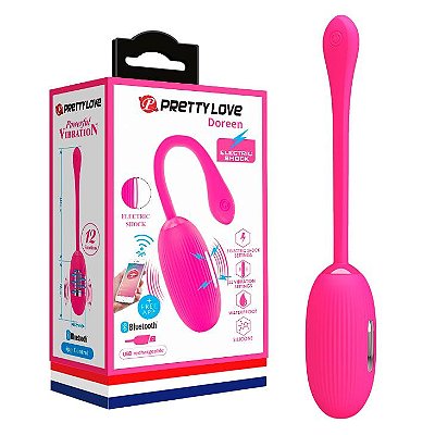 Vibrador Bullet Recarregável Bluetooth Conexão Via APP Pretty Love Doreen