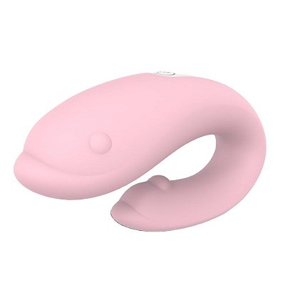 Vibrador Para Casal Golfinho Com Controle Sem Fio Winter S-Hande