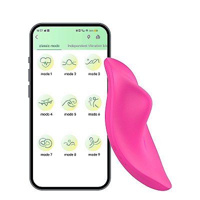 Vibrador de Calcinha Estimulador de Clitóris Com App Bluetooth Paname
