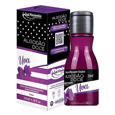 Gel Beijável Para Massagem e Oral Sabor Uva La Pimienta