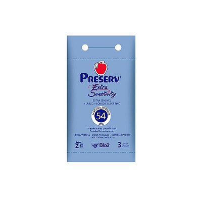 Preservativo Camisinha Preserv Extra Grande Sensitivity 3 Unidades