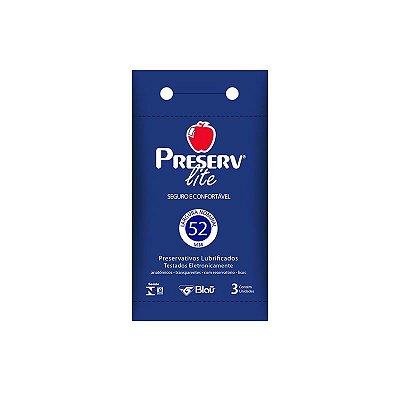 Preservativo Camisinha Preserv Lite 3 Unidades
