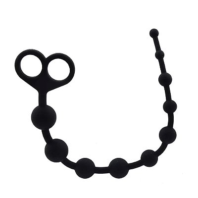 Plug Anal Escalonado Com Esferas em Silicone