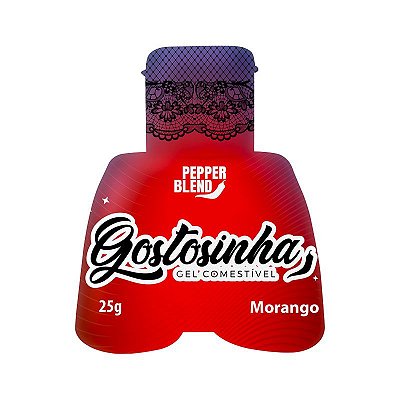Gel Comestível Efeito Gelado Sabor Morango Ice Gostosinha Pepper Blend