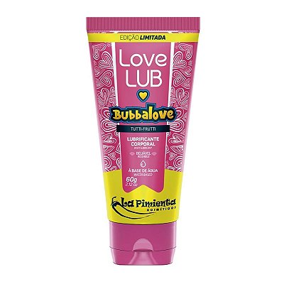 Lubrificante Comestível Bubbalove Sabor Tutti-Frutti La Pimienta 60g