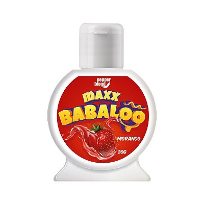 Gel Comestível Para Oral Sabor Morango Maxx Babaloo Pepper Blend