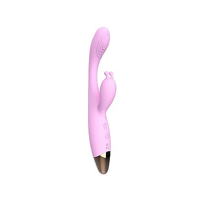 Vibrador Ponto G Com Estimulador de Clitóris  e Aquecimento